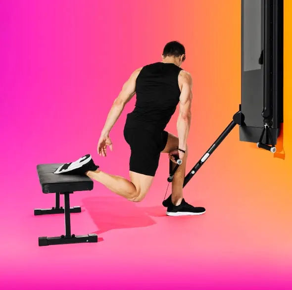 Person working out with a Tonal Resistance trainer