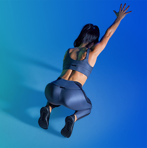 Person doing Tonal bodyweight workout