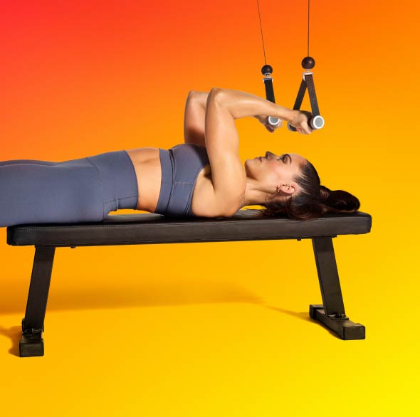 Person doing Tonal workout