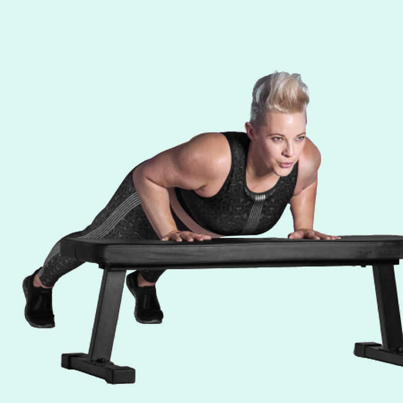 Incline pushups; chest and triceps workout at home