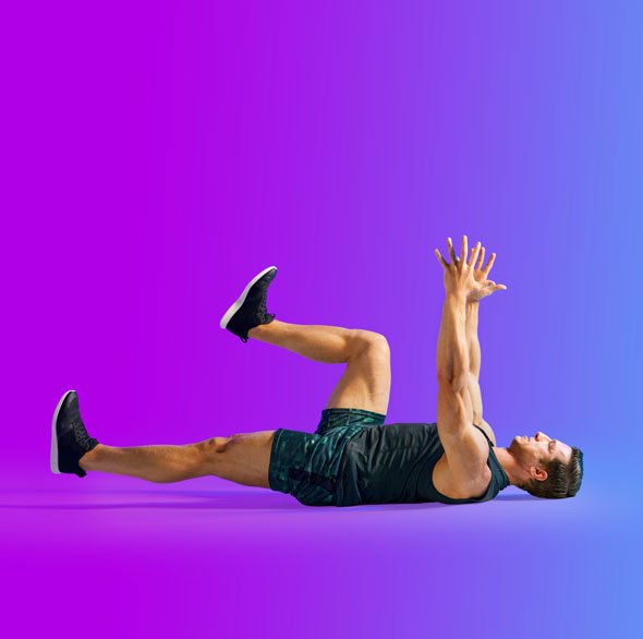 Person doing Tonal bodyweight workout