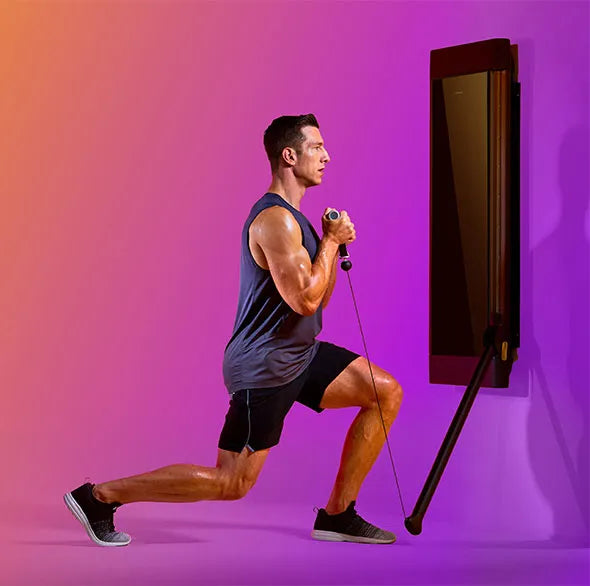 Person working out with a Tonal Resistance trainer