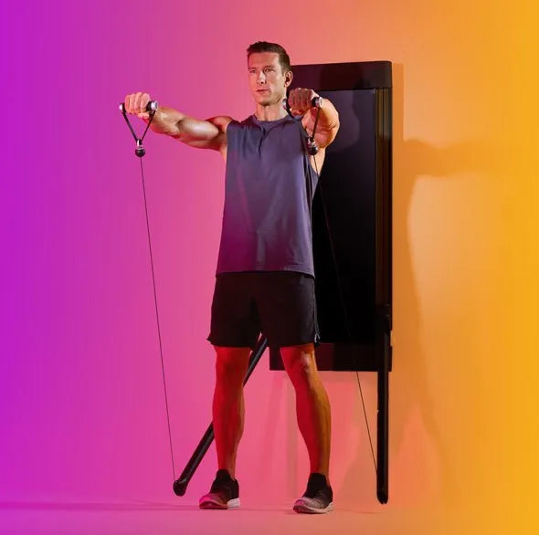 Person working out with a Tonal Resistance trainer