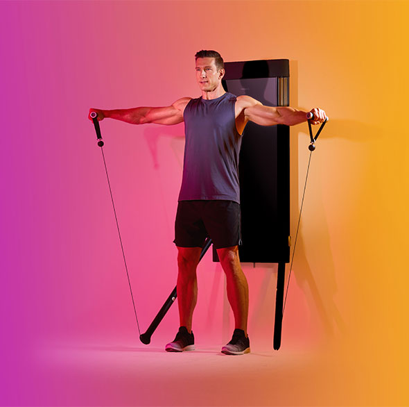 Person doing Tonal workout