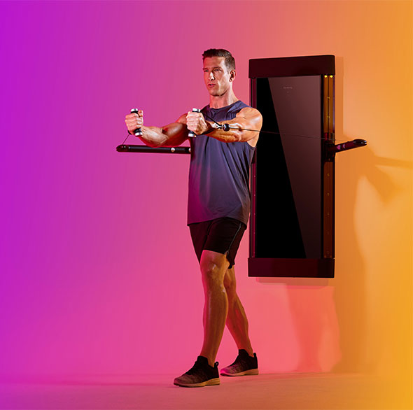 Person doing Tonal workout