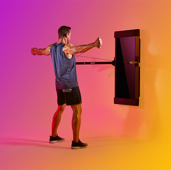 Person doing Tonal workout