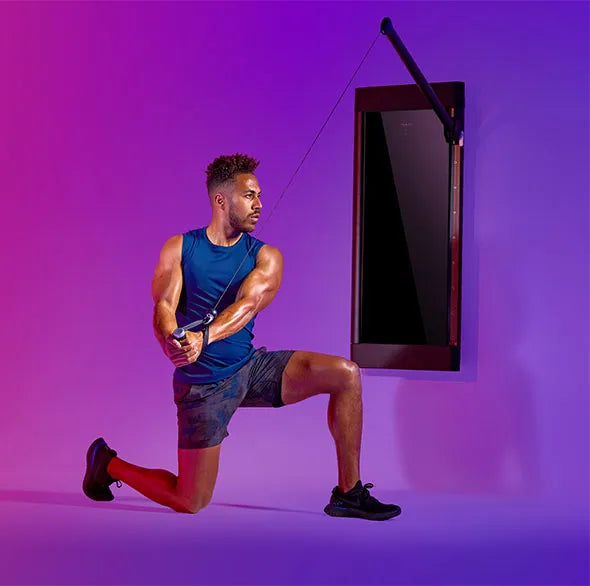 Person working out with a Tonal Resistance trainer