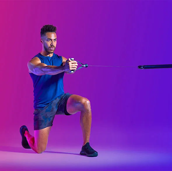 Person working out with a Tonal Resistance trainer