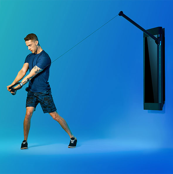 Person doing Tonal workout