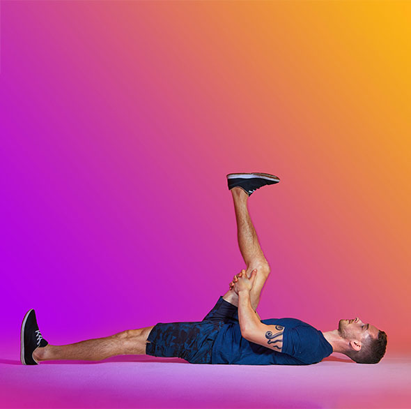 Person doing Tonal stretching workout