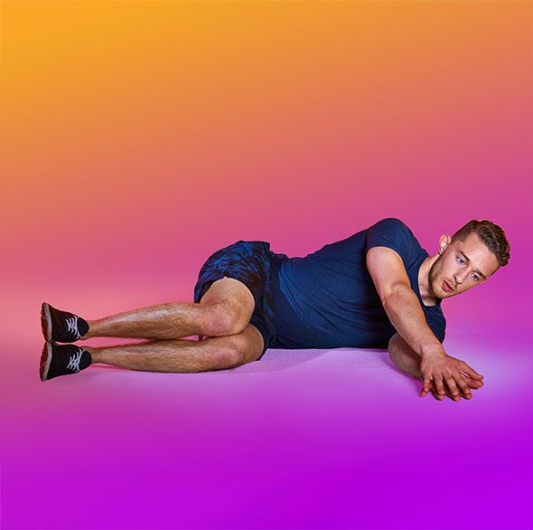 Person doing Tonal stretching workout