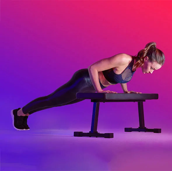 Person doing Tonal bodyweight workout