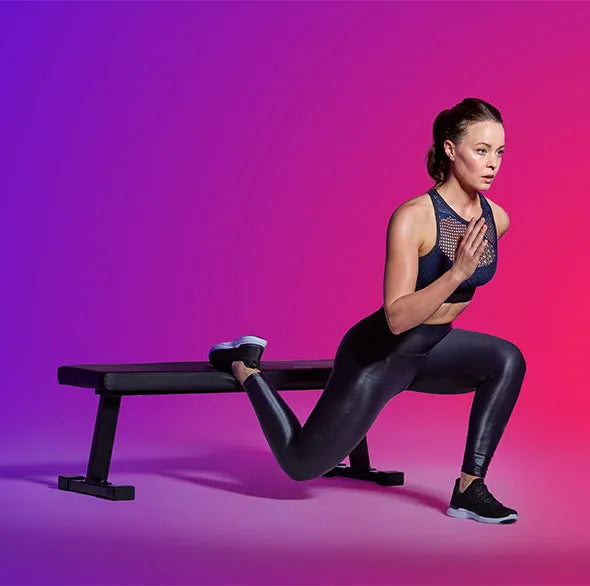 Person doing Tonal bodyweight workout