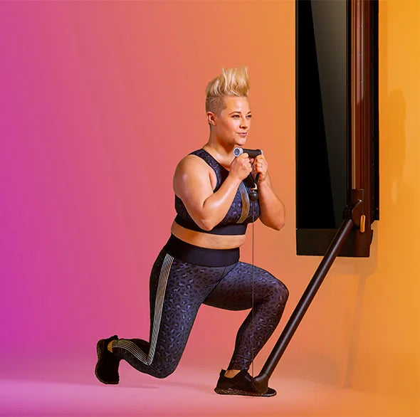 Person working out with a Tonal Resistance trainer