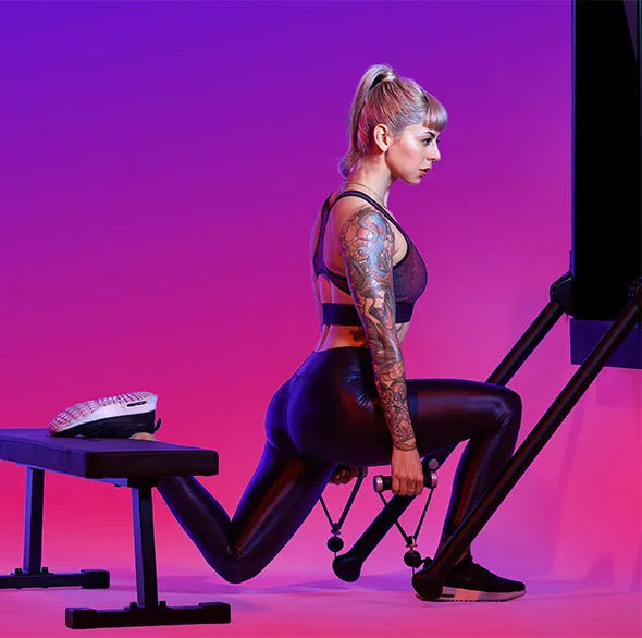 Person working out with a Tonal Resistance trainer