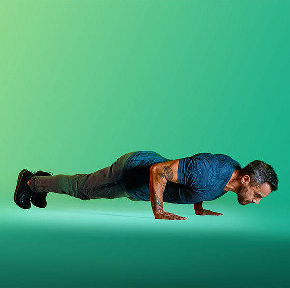 Person doing Tonal bodyweight workout