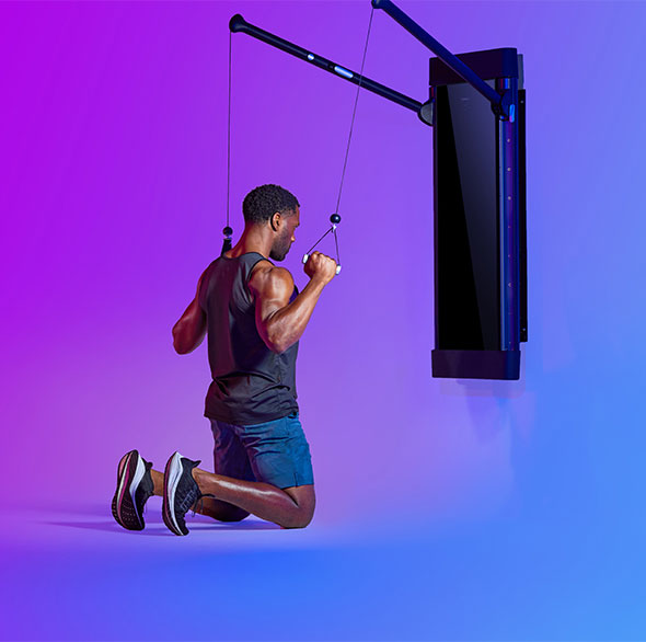 Person doing Tonal workout