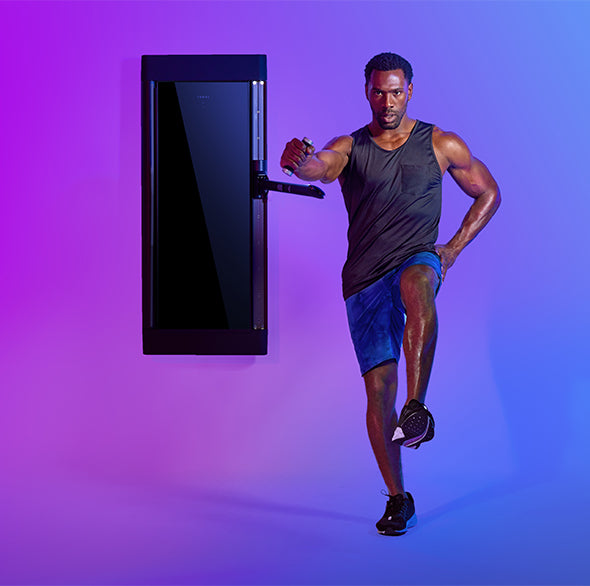 Person working out with a Tonal Resistance trainer