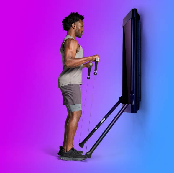 Person doing Tonal workout