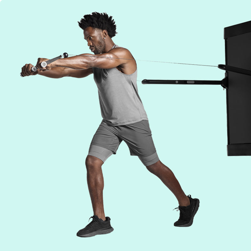Standing chest press