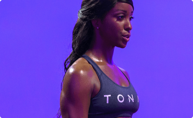 Person doing Tonal workout