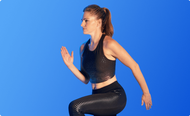 Person doing Tonal bodyweight workout