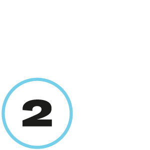 The number '2' inside a blue circle on a white background