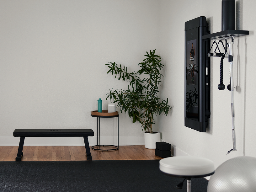 Wall mounted Tonal machine in a healthcare setting
