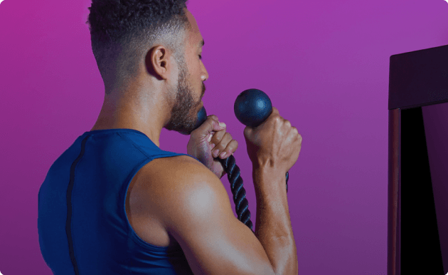 Person doing Tonal workout