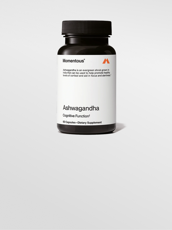 Momentous Ashwagandha supplement container