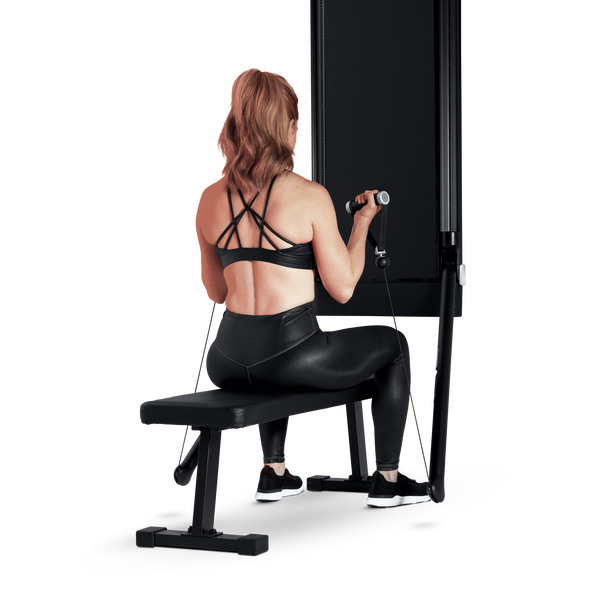 seated double bicep curl