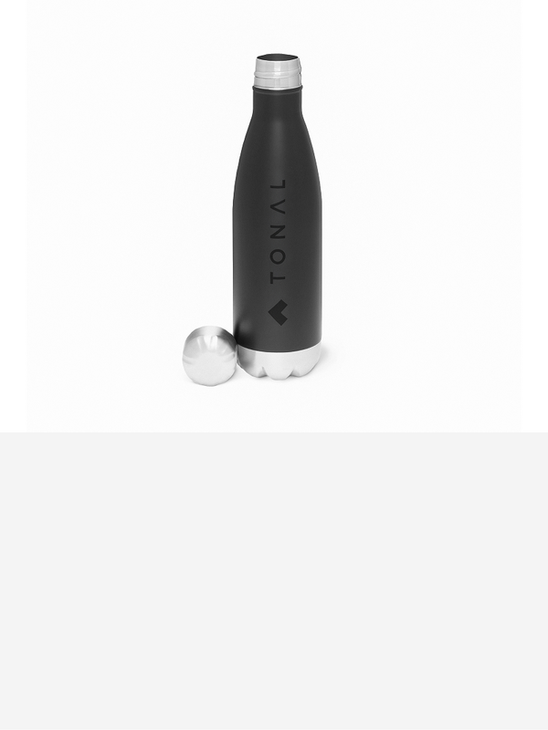 Tonal Performance stainless steel insulated water bottle with matte black finish